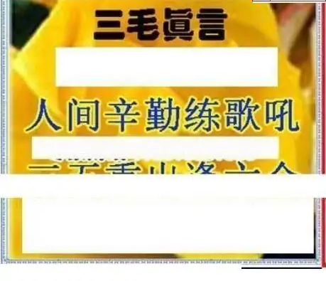 25085期: 三毛3D精品图谜