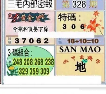 25328期: 三毛3D精品图谜