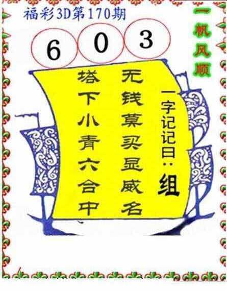 24170期: 福彩3D丹东全图分析