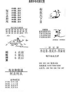 26082期: 福彩3D全套图版参考