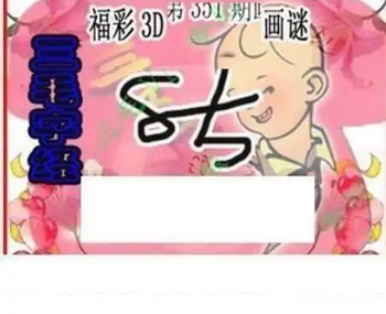 25351期: 三毛3D精品图谜