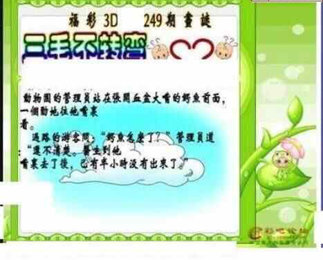 24249期: 三毛3D精品图谜