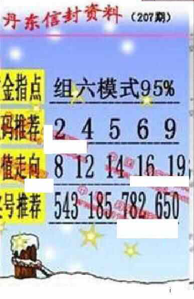 24207期: 福彩3D丹东全图分析