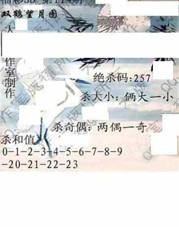 24114期: 大兵福彩3D黄金报图版