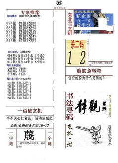 26010期: 福彩3D全套图版参考