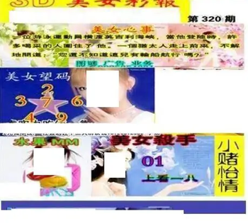 25320期: 三毛3D精品图谜