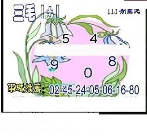 25113期: 三毛3D精品图谜