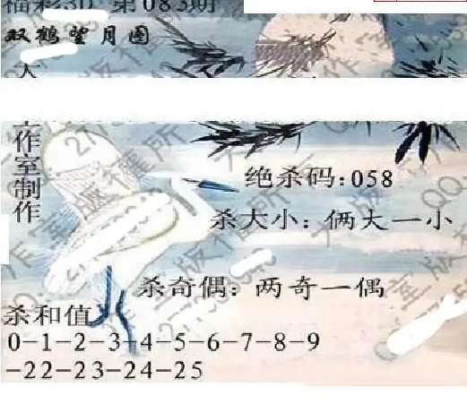 25083期: 大兵福彩3D黄金报图版