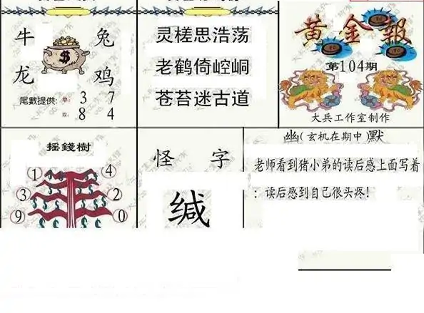25104期: 大兵福彩3D黄金报图版