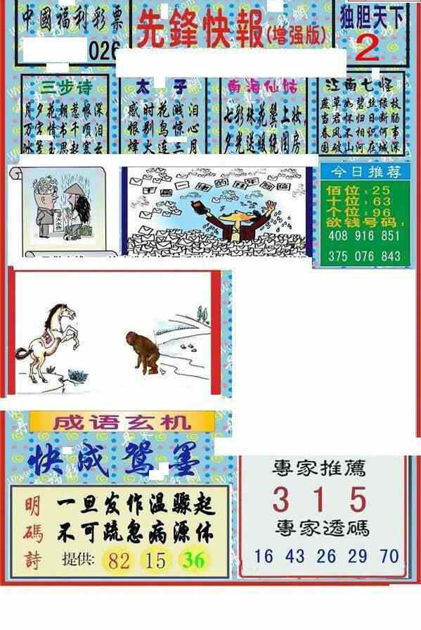 25026期: 福彩3D丹东全图分析