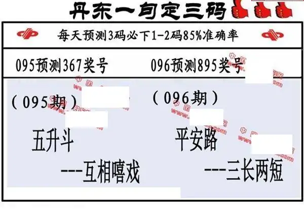 25096期: 福彩3D丹东全图分析