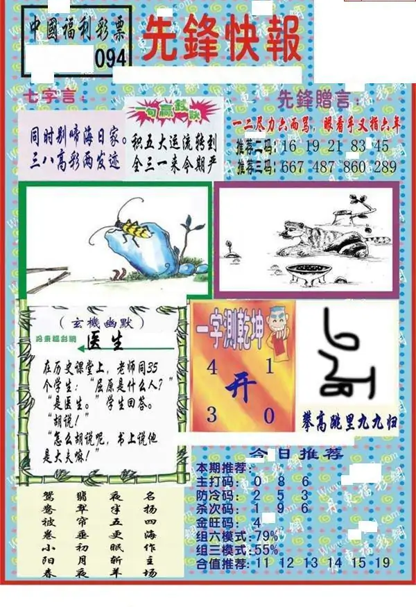 25094期: 福彩3D丹东全图分析