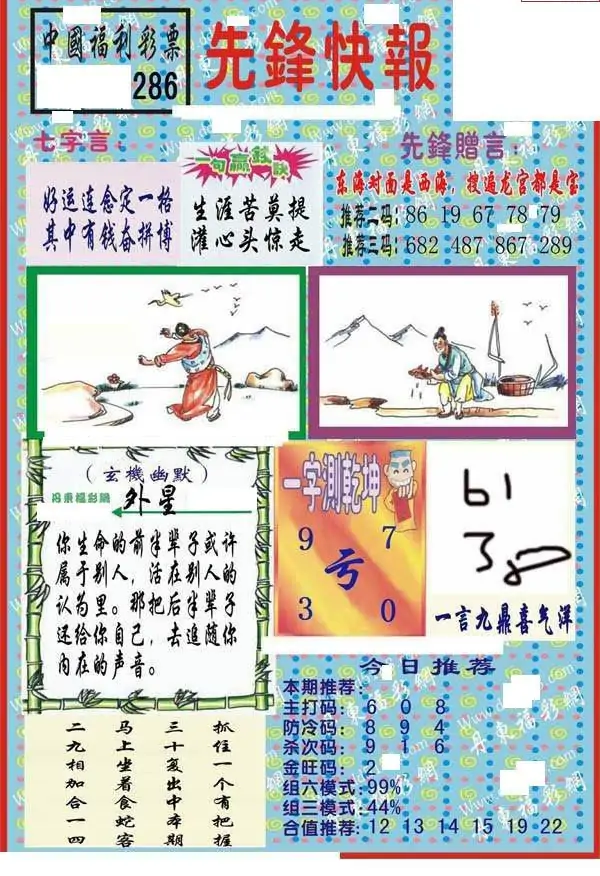 25286期: 福彩3D丹东全图分析