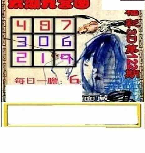 24122期: 太湖图福彩3D精品预测