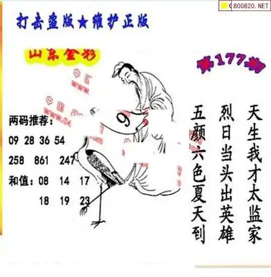 25177期: 福彩3D丹东全图分析