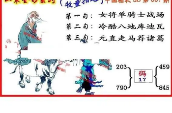 26001期: 福彩3D丹东全图分析