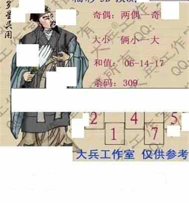 24109期: 大兵福彩3D黄金报图版