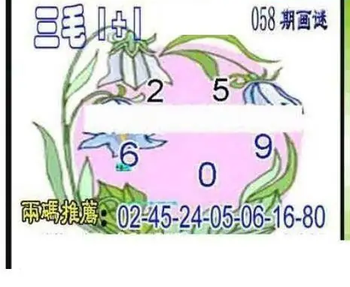 26058期: 三毛3D精品图谜