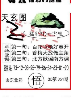 25351期: 福彩3D丹东全图分析