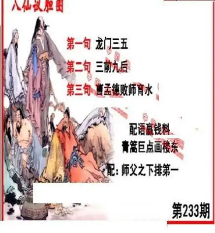 25233期: 福彩3D丹东全图分析