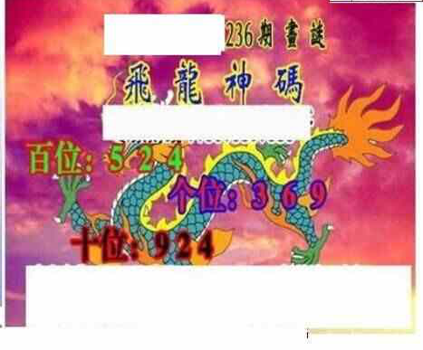 24236期: 三毛3D精品图谜