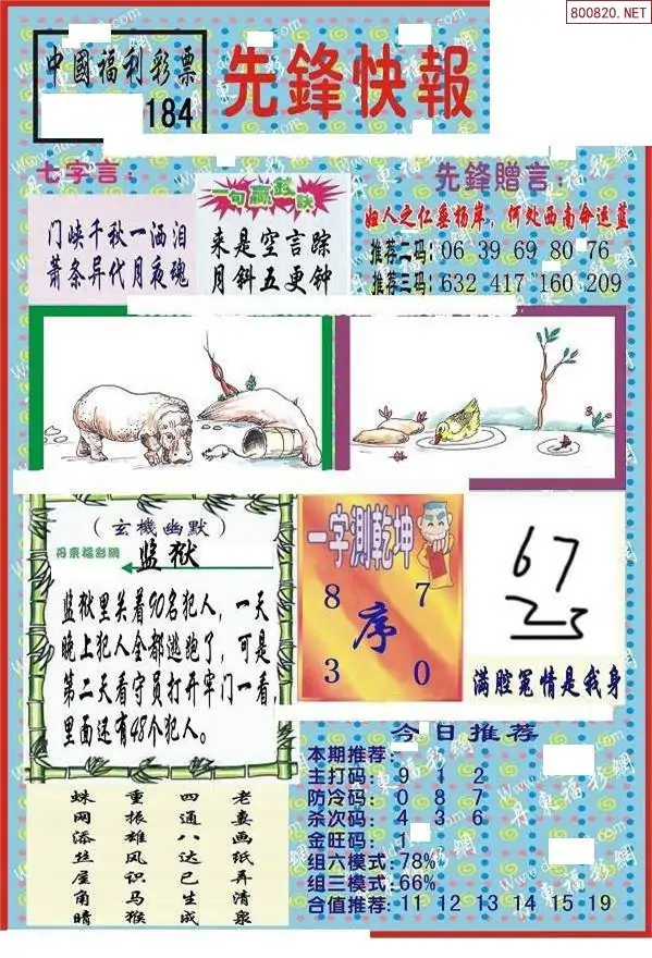 25184期: 福彩3D丹东全图分析