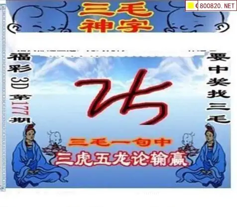 25177期: 三毛3D精品图谜