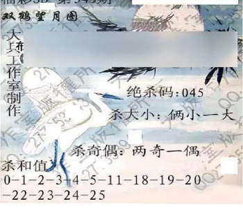 25349期: 大兵福彩3D黄金报图版