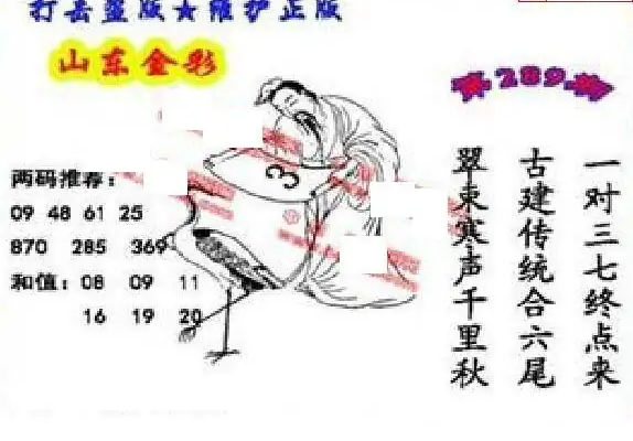 25289期: 福彩3D丹东全图分析