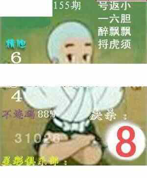 24155期: 白老3D杀码图版