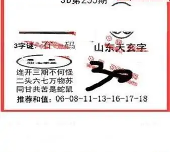 25255期: 福彩3D丹东全图分析