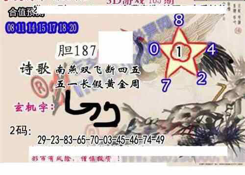 24165期: 白老3D杀码图版