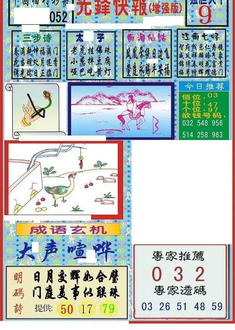 26052期: 福彩3D丹东全图分析