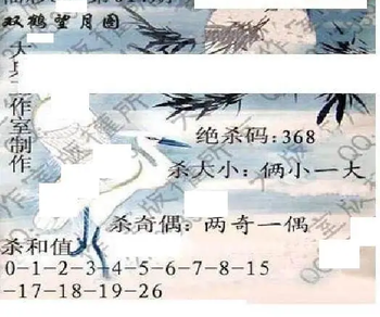 26017期: 大兵福彩3D黄金报图版