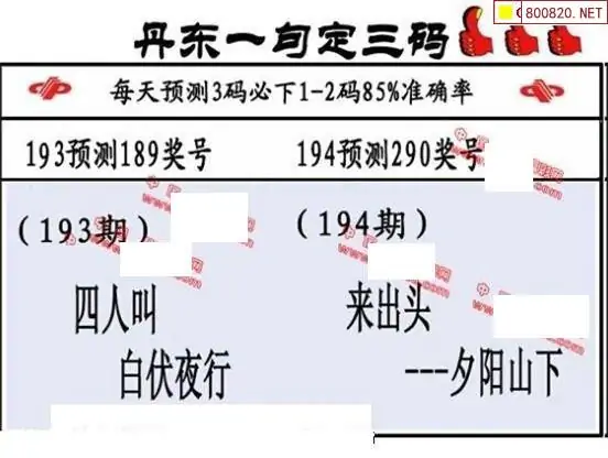 25194期: 福彩3D丹东全图分析