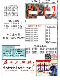 26062期: 福彩3D全套图版参考