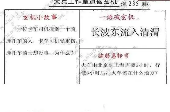 25235期: 大兵福彩3D黄金报图版