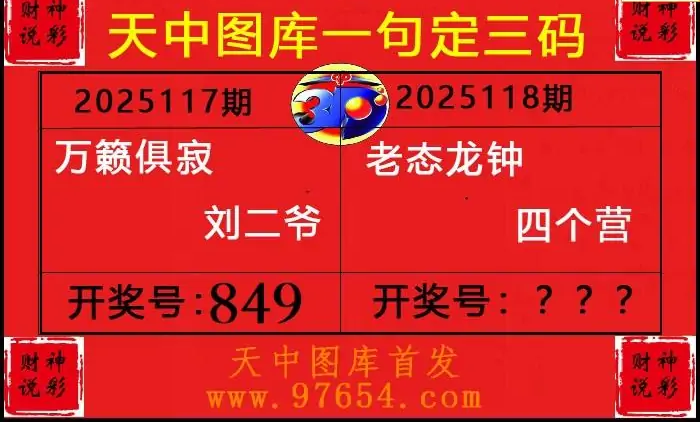 25118期: 财神说彩3D全套图版