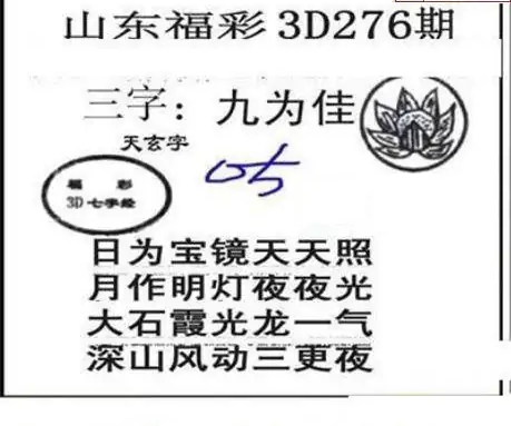 25276期: 三毛3D精品图谜