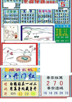 25314期: 福彩3D丹东全图分析