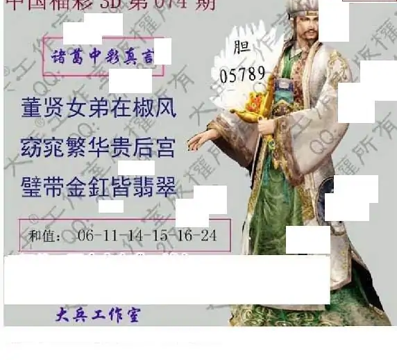 25074期: 大兵福彩3D黄金报图版