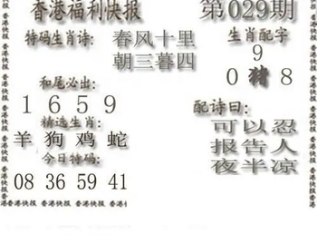 26029期: 白老3D杀码图版