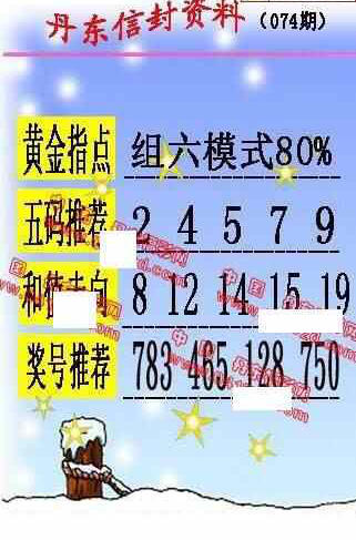 24074期: 福彩3D丹东全图分析