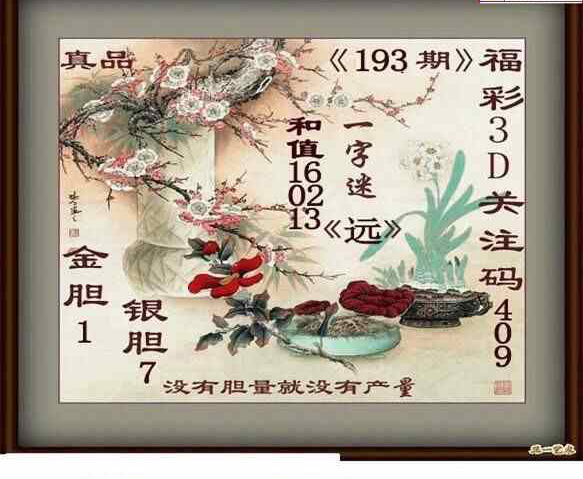 24193期: 白老3D杀码图版