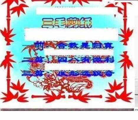 24089期: 三毛3D精品图谜