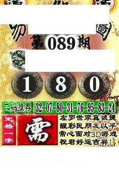 福彩3D 26089期佐罗图一掌经预测图