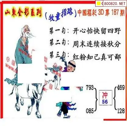 25187期: 福彩3D丹东全图分析