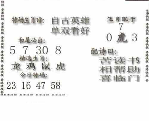 24111期: 白老3D杀码图版