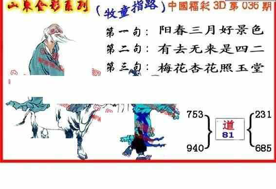 25036期: 福彩3D丹东全图分析
