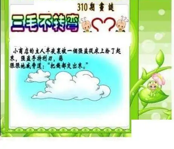 25310期: 三毛3D精品图谜